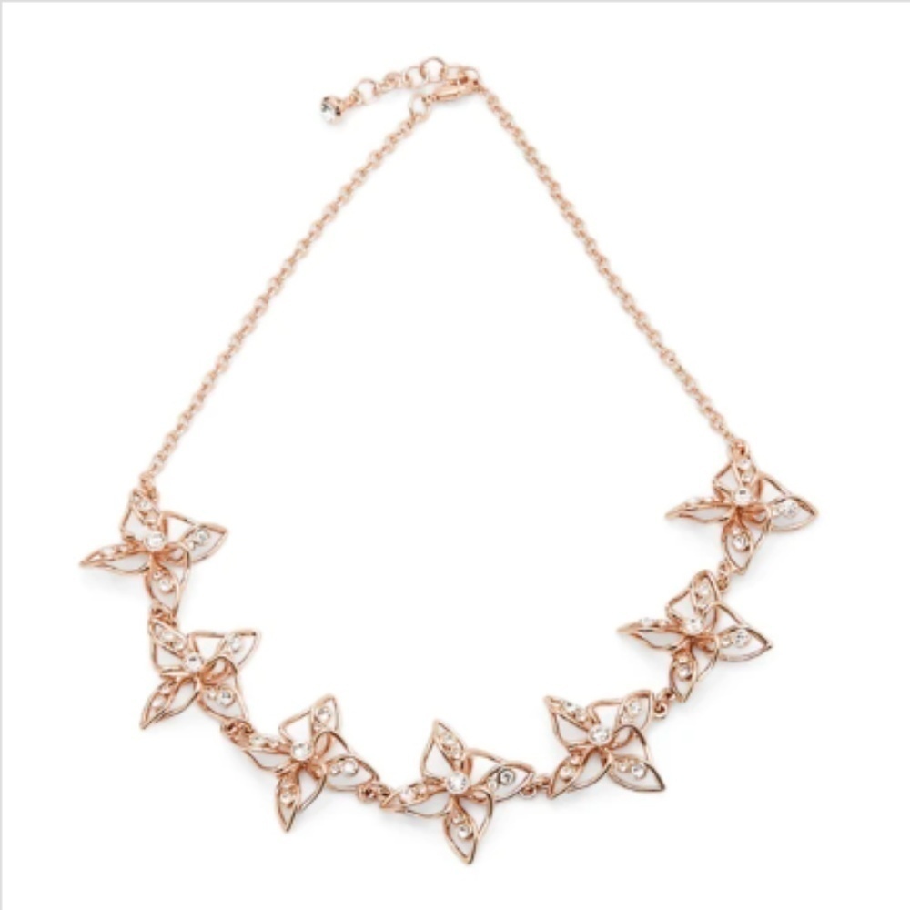 💕TED BAKER LONDON💕 Gold Charo Crystal Breeze Necklace NWT - Picture 4 of 8